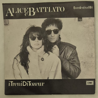 45 giri Alice e Battiato – I treni di Tozeur (EMI)