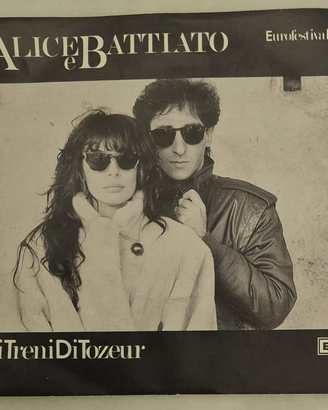 45 giri Alice e Battiato – I treni di Tozeur (EMI)