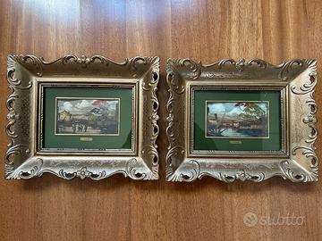 Coppia piccoli quadri pittore  Lucio Cargnel