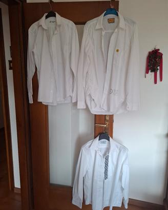 3 camicie bianche per ragazzo M e L belle