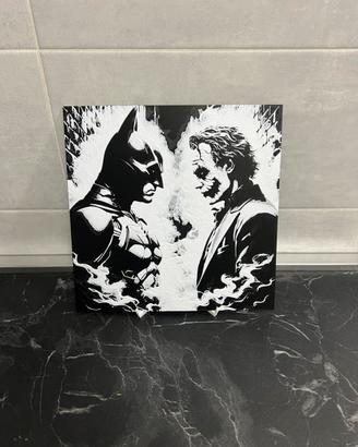 Quadro Batman vs Joker Stampa 3D