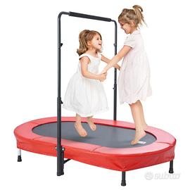 Trampolino per Bambini Pieghevole con Maniglia