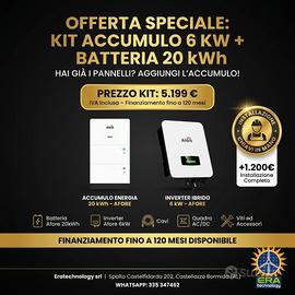 Inverter Ibrido 6 kW + Batteria 20 kWh — €5.199