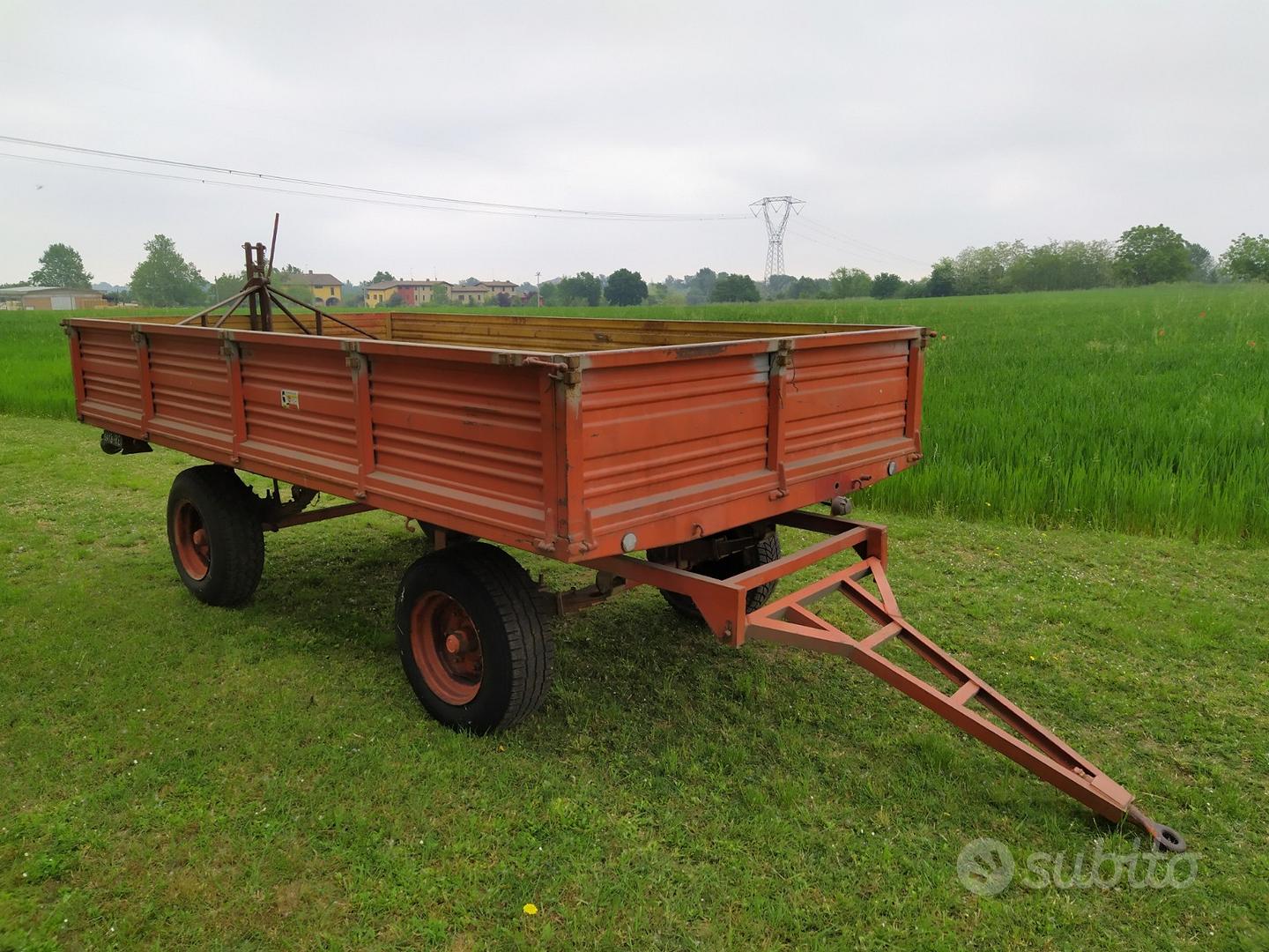 Carrello A 4 Ruote Con Capacità 8818 Lbs (4T) - Ruote In Poliuretano, Leva Pieghevole