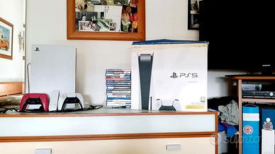 PlayStation 5 con lettore 2 controller giochi 