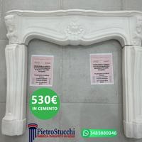 Rivestimento camino Napoli in cemento