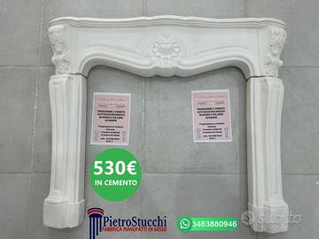 Rivestimento camino Napoli in cemento