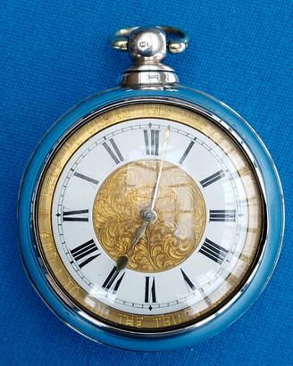 Antico e raro orologio inglese a verga 1869