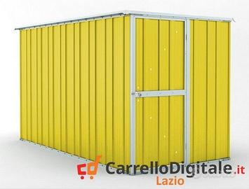 deposito attrezzi giardino 175x307cm 5,4mq giallo