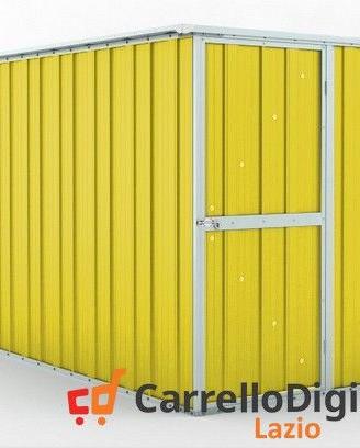deposito attrezzi giardino 175x307cm 5,4mq giallo