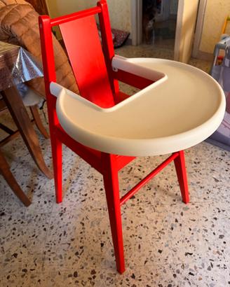 Seggiolone rigido pappa in legno IKEA
