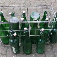  15 bottiglioni da 2 litri vetro verde