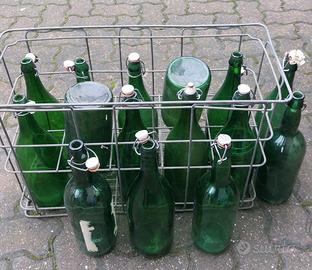  15 bottiglioni da 2 litri vetro verde