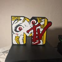 💥 Lampada LED MTV Style – Lightbox 3D Effetto Pop