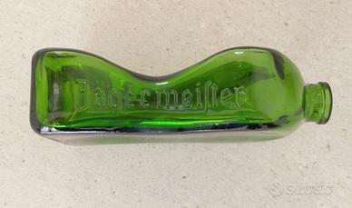 Posacenere vintage Jaegermeister in vetro verde 