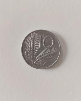 moneta 10 lire anno 1955