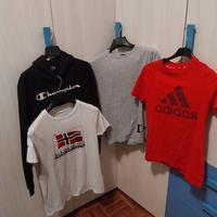 set 3 tshirt e 1 felpa