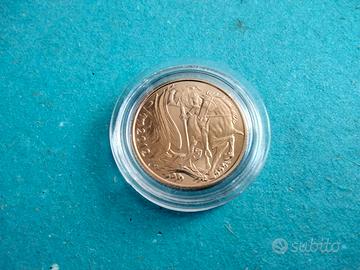 STERLINA IN ORO REGINA ELISABETTA II ANNO 2012 FDC