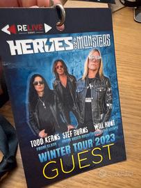 Pass autografato HEROES E MONSTERS TOUR23