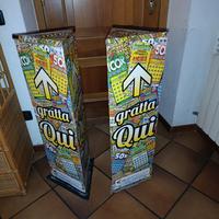 bidoni pubblicitari gratta e vinci in metallo