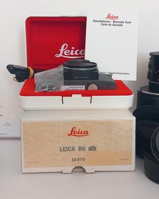 LEICA R6 + OBIETTIVI  E ACCESSORI