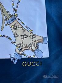 Foulard Gucci vintage 100% seta Made in Italy
