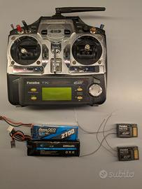 Radiocomando Futaba T7C  FASST con 2 rx R617FS