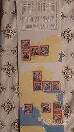 Serie francobolli castelli d'italia