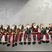 Stock 8 statuine babbo natale