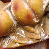 SCULTURA GESSO CESTINO DI FRUTTA 