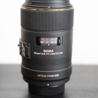 SIGMA 105 f 2.8 MACRO (nikon) stabilizzato