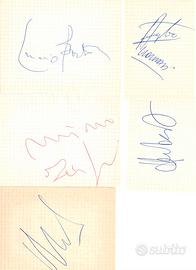 Autografi cantanti cantagiro 1968-1969