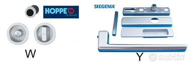 Maniglione per scorrevole e conchiglie