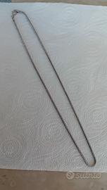 Collana argento tubolare snake