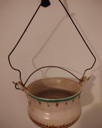 portavaso in ceramica da parete