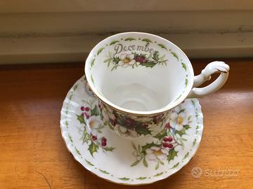 Tazza e piattino caffè da collezione Royal Albert