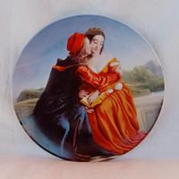 Piatto Limoges Love Story dipinto a mano da parete