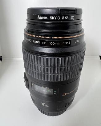 Obiettivo Macro Canon EF100 USM