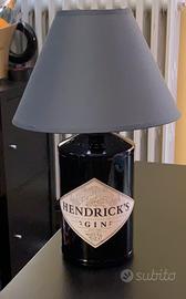 Lampada bottiglia liquore con paralume