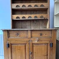 credenza a piattaia periodo fine XIX sec