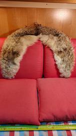 Coprispalle in vera pelliccia di lupo siberiano