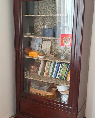 libreria vetrina antica