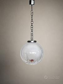 Lampadario Vintage Anni ‘70 globo in vetro Murano