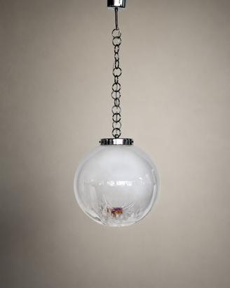 Lampadario Vintage Anni ‘70 globo in vetro Murano