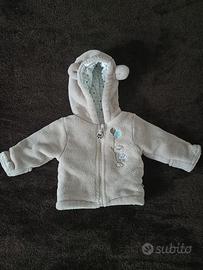Felpa con cappuccio neonata