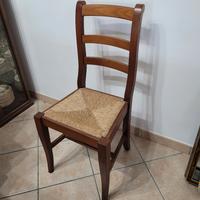 SEDIE IN LEGNO VERO, PESANTI