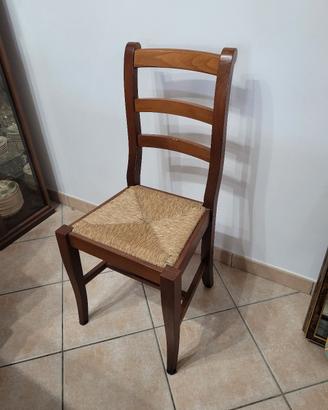 SEDIE IN LEGNO VERO, PESANTI