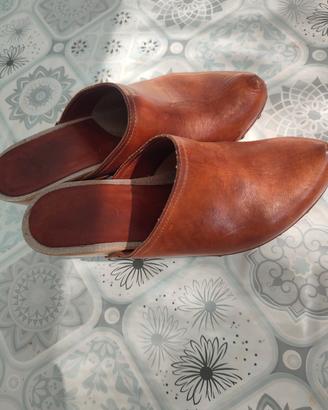 sabot in vero cuoio artigianali