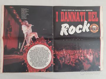 GUNS N'ROSES inserto tv di 7 pagine raro