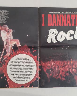 GUNS N'ROSES inserto tv di 7 pagine raro